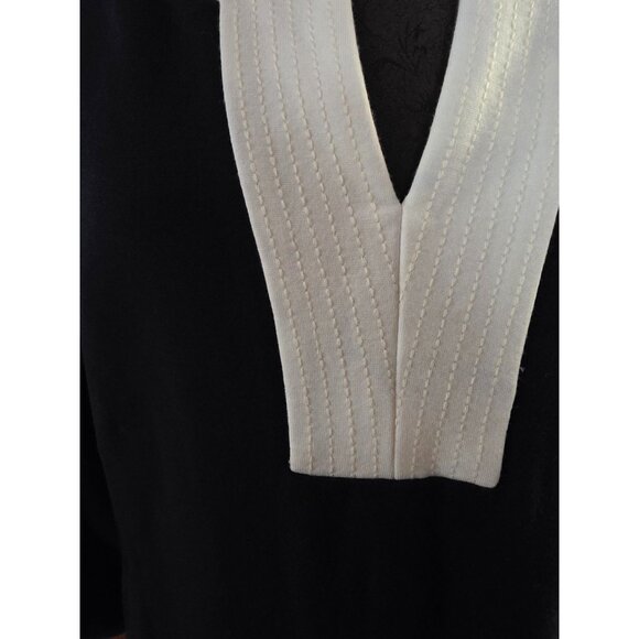 Talbots Womens Navy Blue & Beige Dress Size 12 - Picture 2 of 8